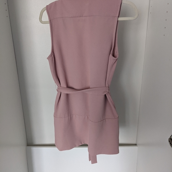 Dressy vest with deep pockets, dusty rose, sz xs - Picture 1 of 3